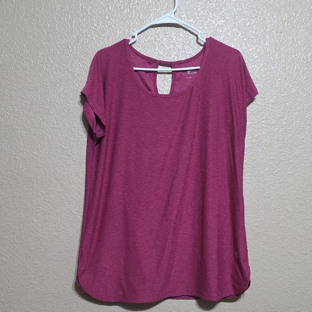 Tuff Athletics Berry Short Sleeve Top